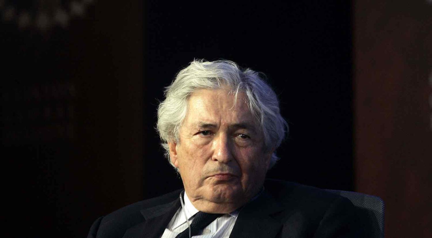 Former World Bank president James Wolfensohn in 2006 at the Clinton Global Initiative annual meeting in New York (Chris Hondros/Getty Images)
