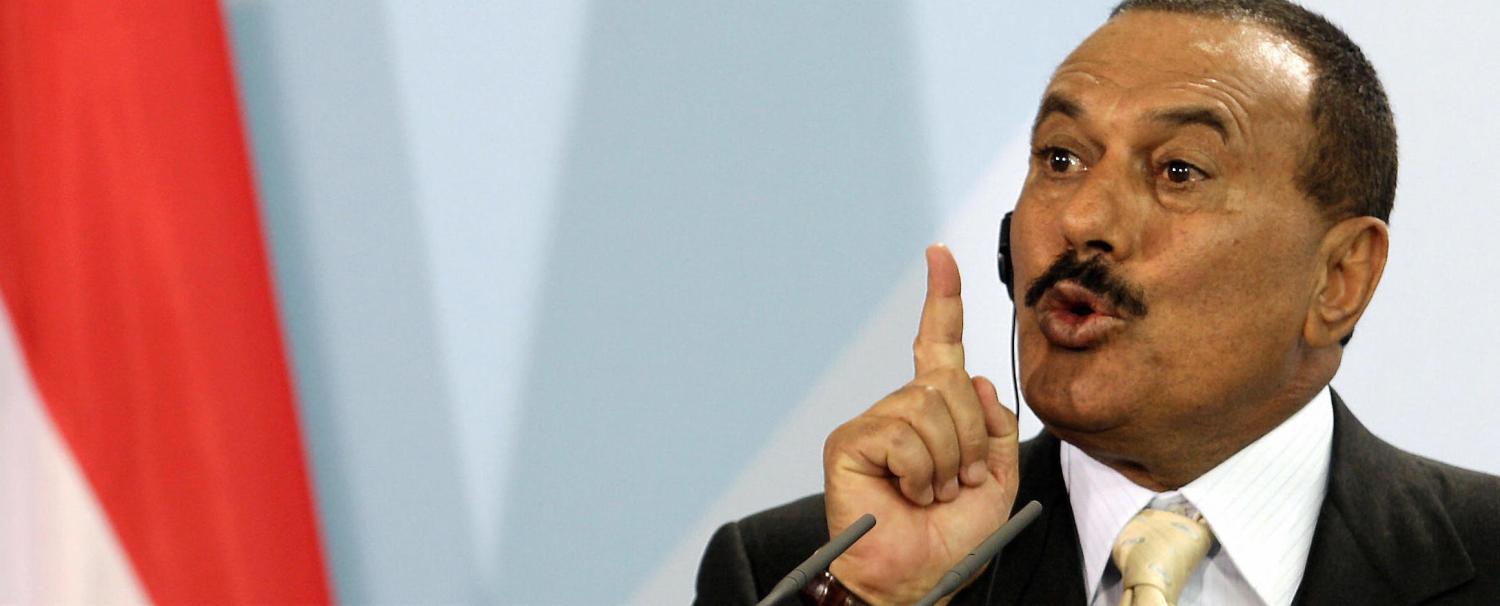 Yemen's Ali Abdullah Saleh during a visit to Germany (Photo: Sascha Schuermann/Getty)