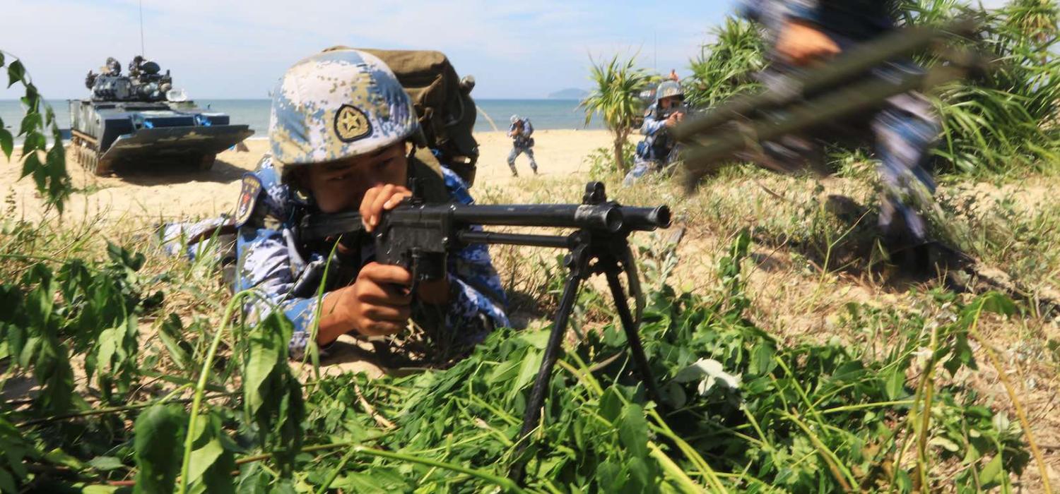 China’s Marine Corps, training here in Guangdong, would allow the country to respond to contingencies throughout the region (Photo: Zhou Qiqing via Getty)