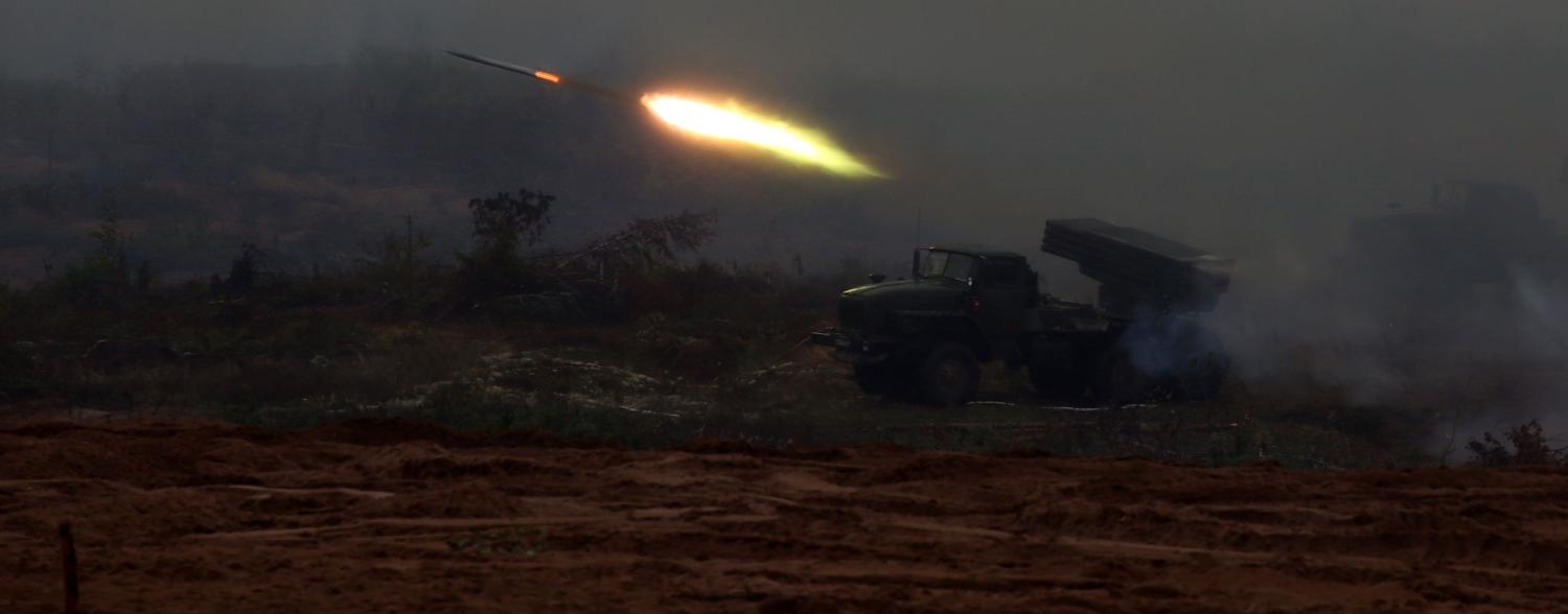 Russian military exercise at Luzhsky range near Saint Petersburg, Russia, in September (Photo: Mikhail Svetlov/Getty)