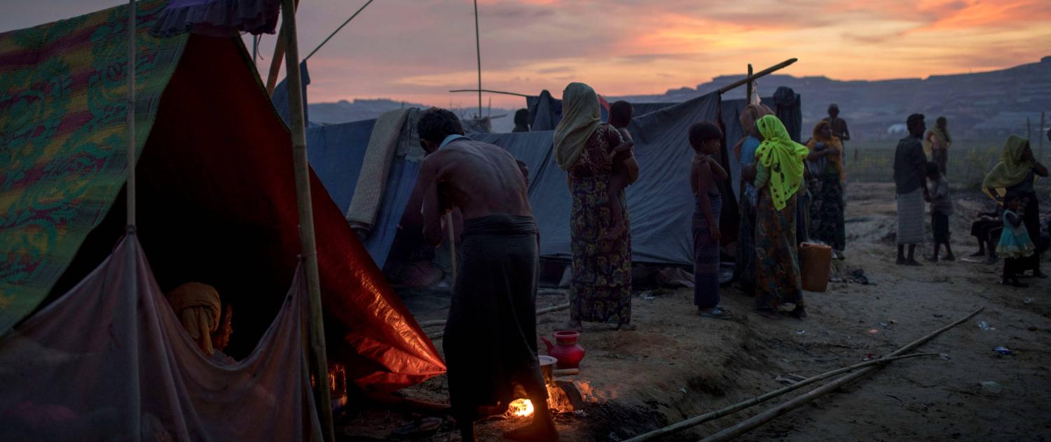 A refugee camp in Bangladesh, September 2017 (Photo: Getty Images/K M Asad)