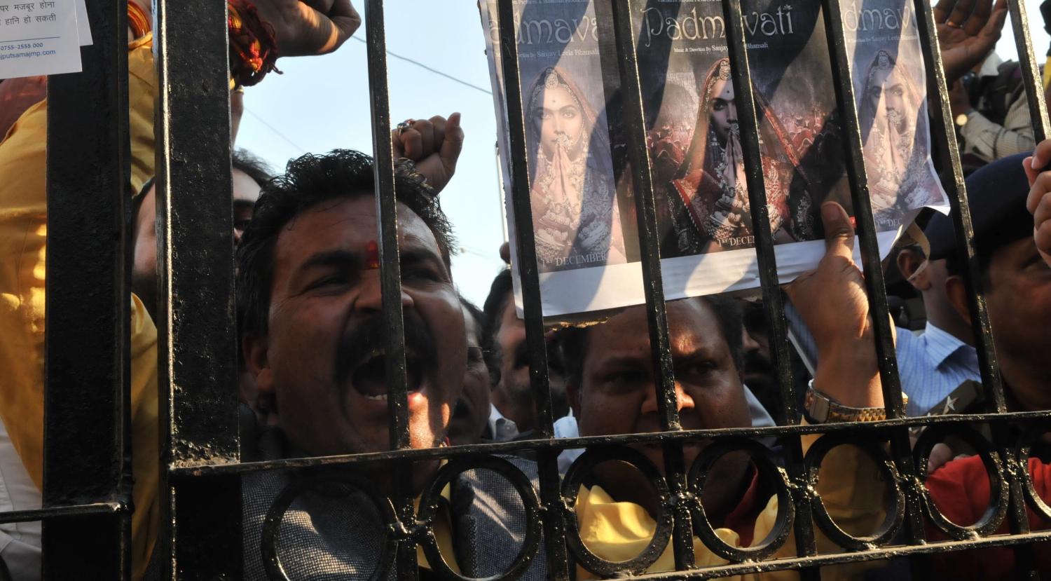 Rajput organisations protest against release of Bollywood film Padmaavat in January (Photo: Mujeeb Faruqui/Getty)