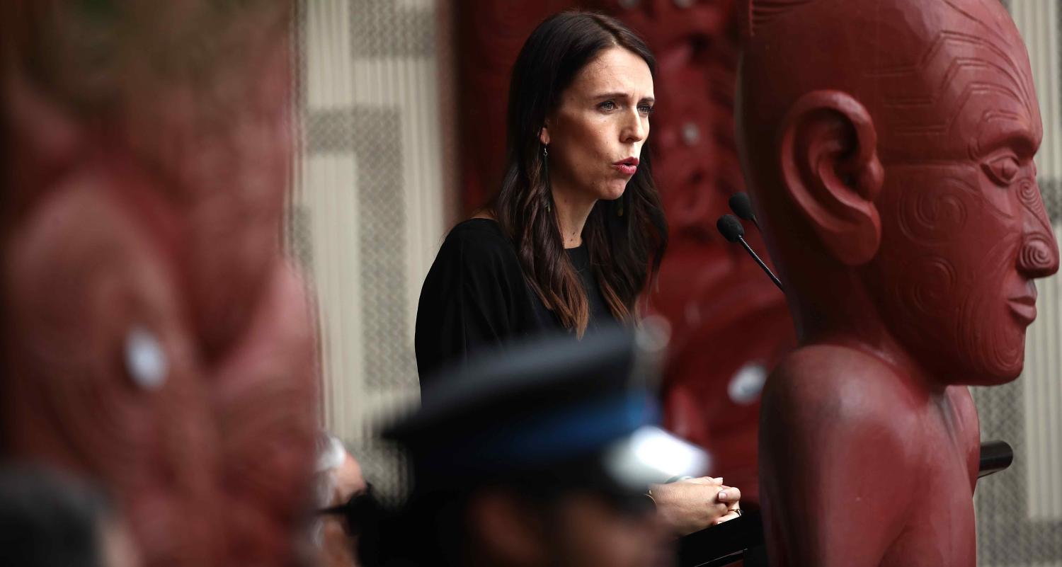 New Zealand Prime Minister Jacinda Ardern at Waitangi Treaty Grounds last month (Photo: Phil Walter/Getty)