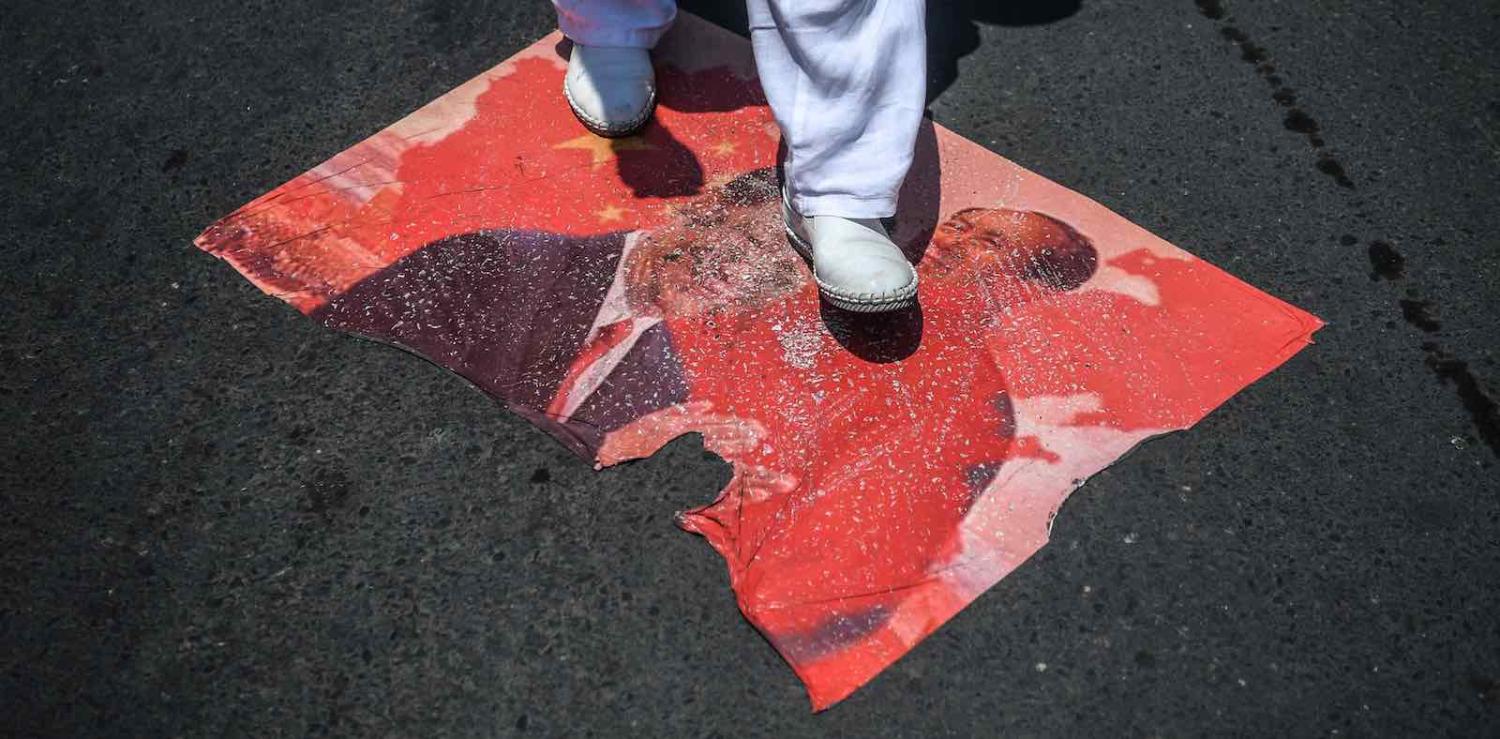 Demonstrations in Turkey in July to highlight the treatment of Muslim Uighur communities (Photo: Ozan Kose via Getty)