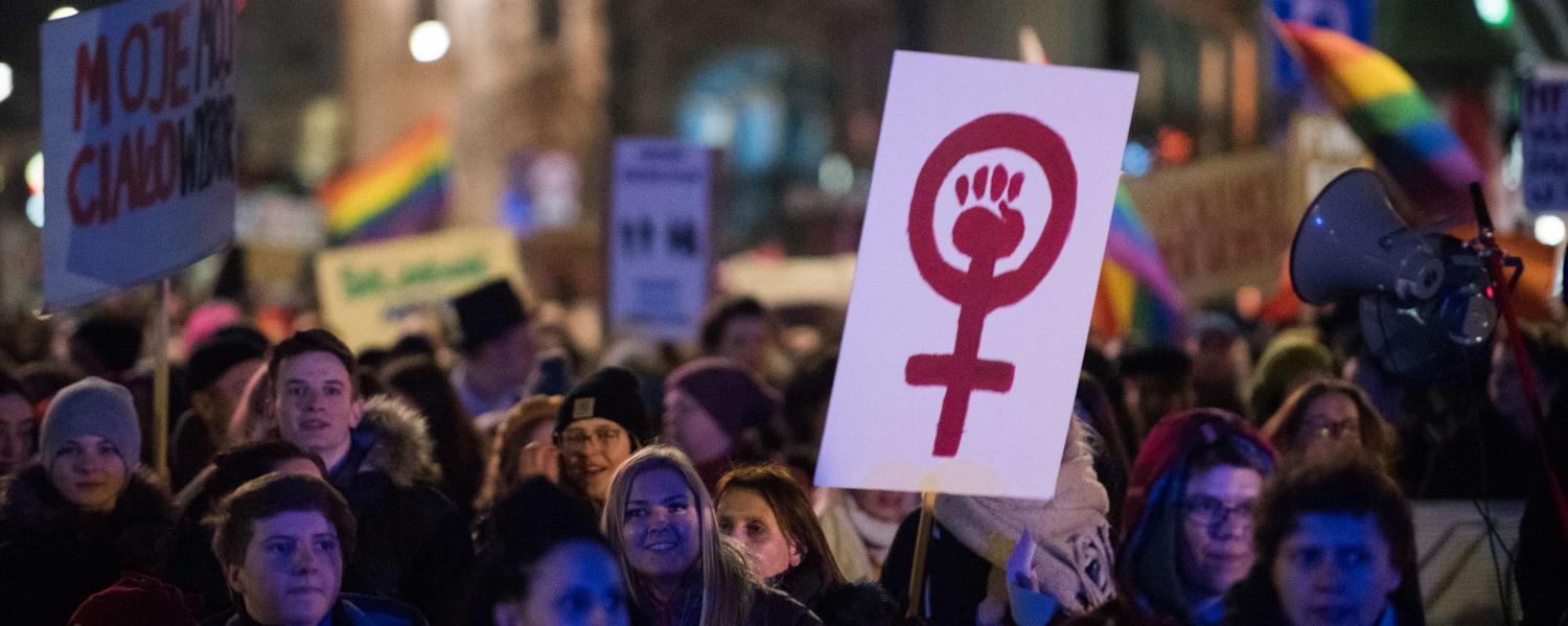International Women's Day in Krakow. (Photo: Omar Marques/Getty)