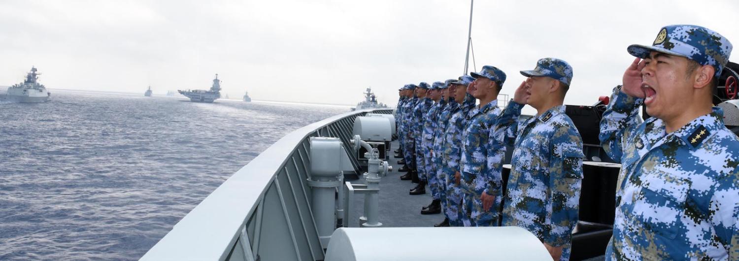 A PLA-N fleet in the South China Sea on April 12, 2018, (Photo: VCG/Getty)