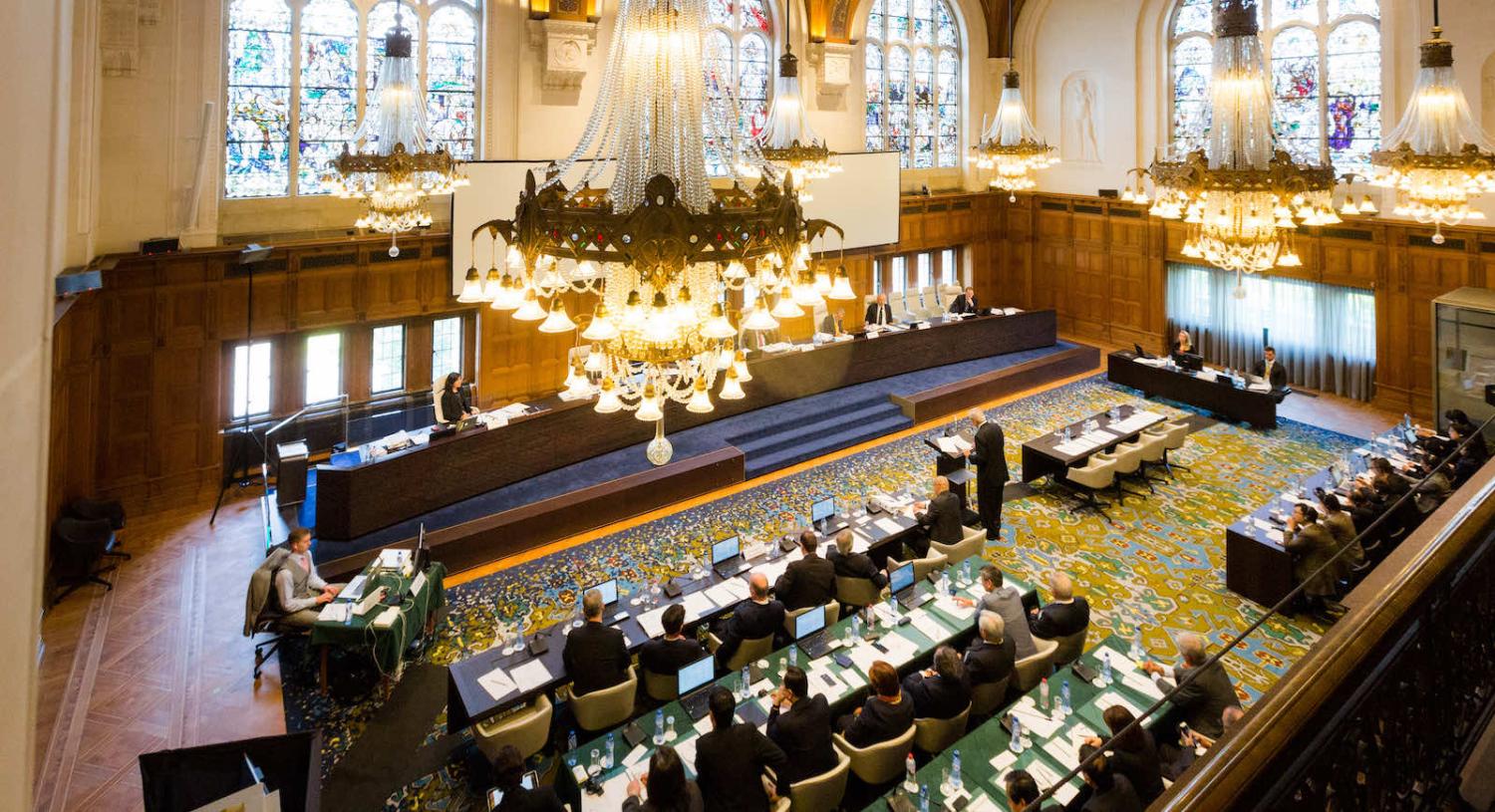A jurisdictional hearing in July 2015 in the arbitral proceedings Philippines vs China (PCA-CPA)