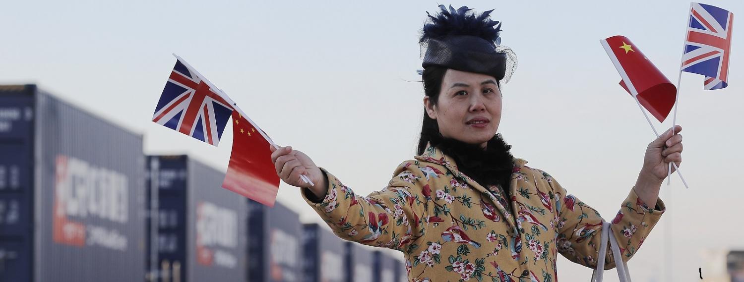 The first freight train from China arrives In the UK (Photo: Dan Kitwood/Getty)