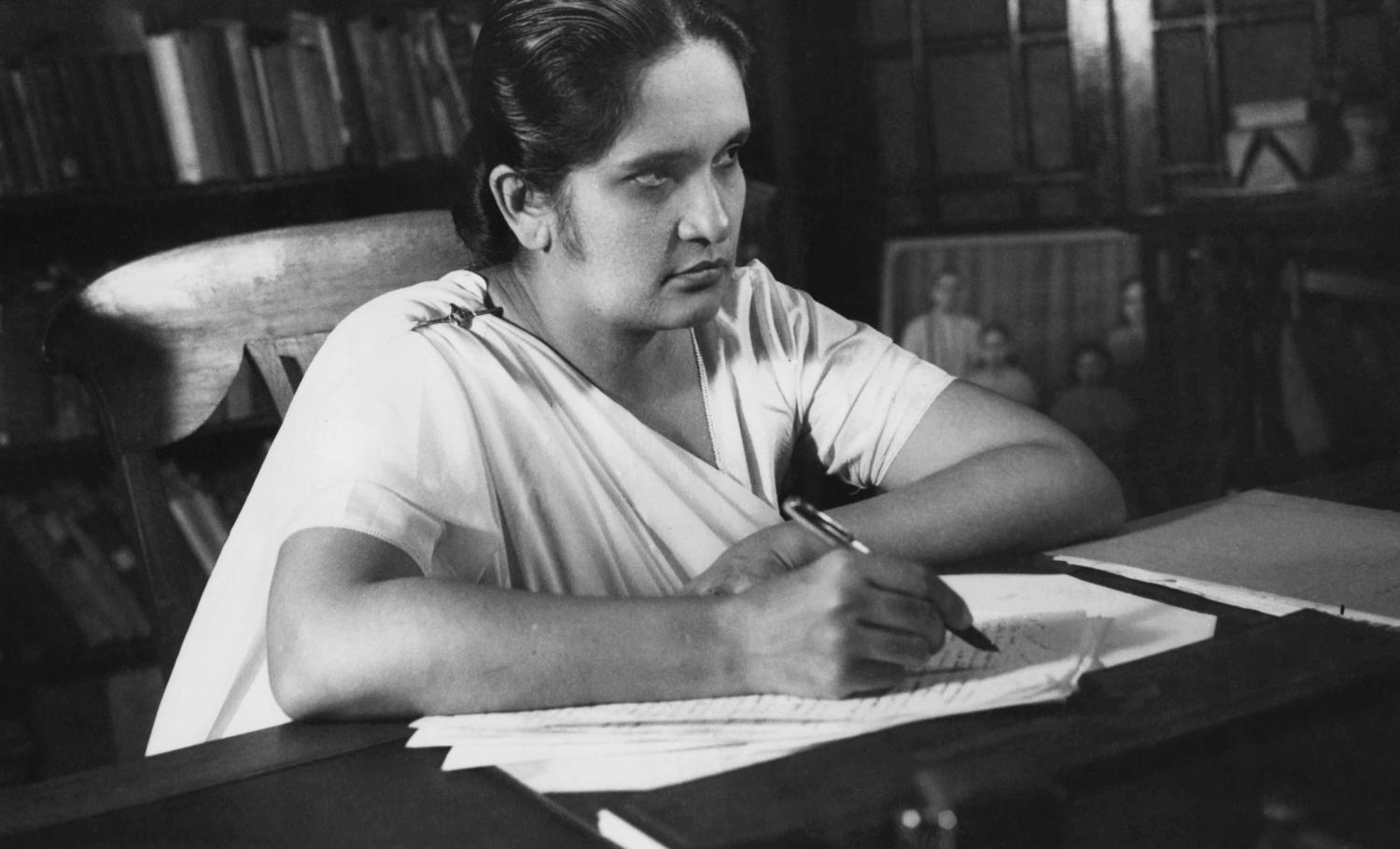 Prime Minister of Sri Lanka Sirimavo Bandaranaike, 1960 (Photo: Keystone via Getty)
