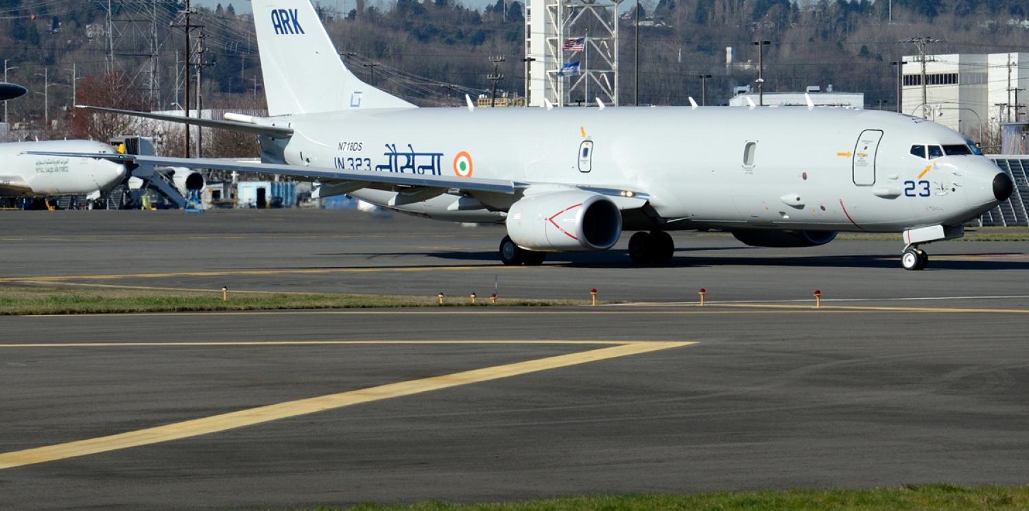 One of the Indian Navy's new P8 anti-submarine warfare aircraft. (Flickr/Anderw W Sieber)