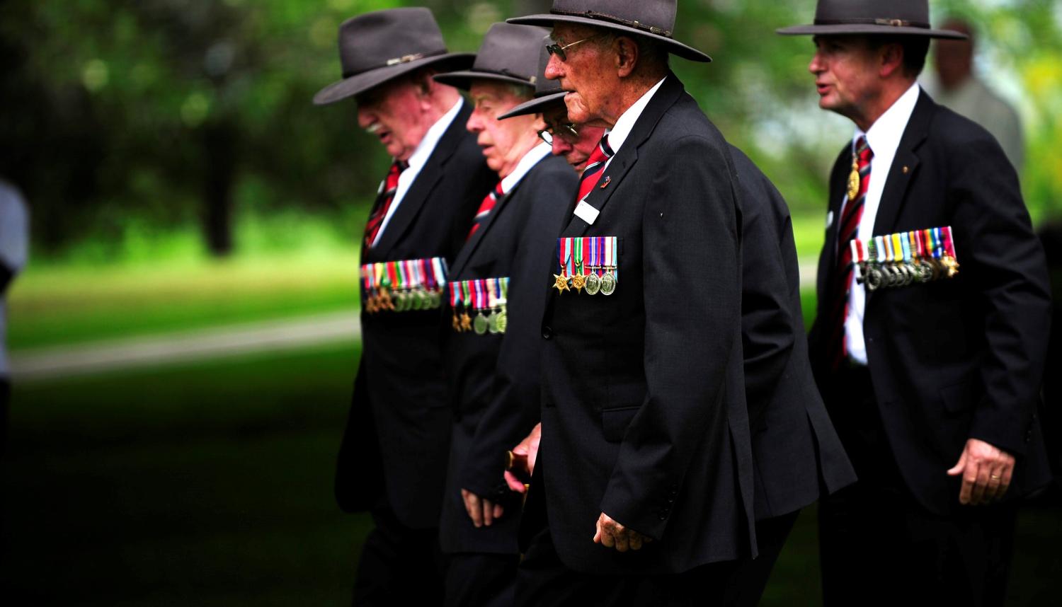 Veterans commemorate the 70th anniversary of the Kokoda campaign at the Port Moresby (Bomana) War Cemetery in 2012.