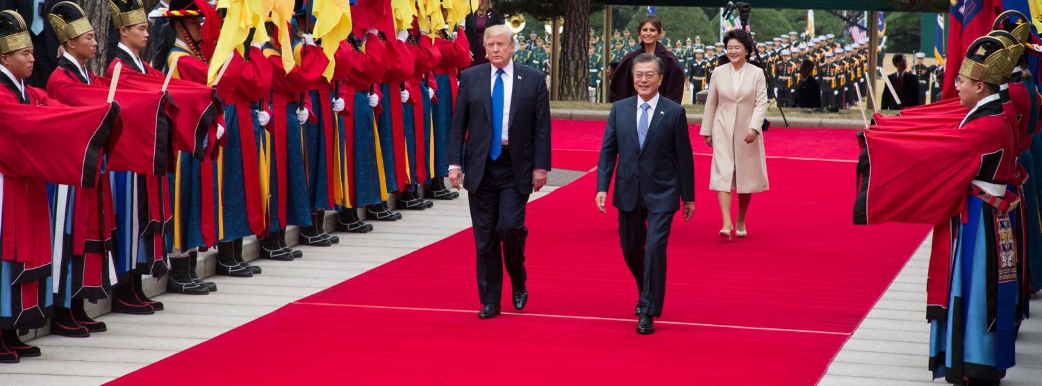US President Donald Trump with South Korean President Moon Jae-in, November 2017 (Photo: White House/Flickr)