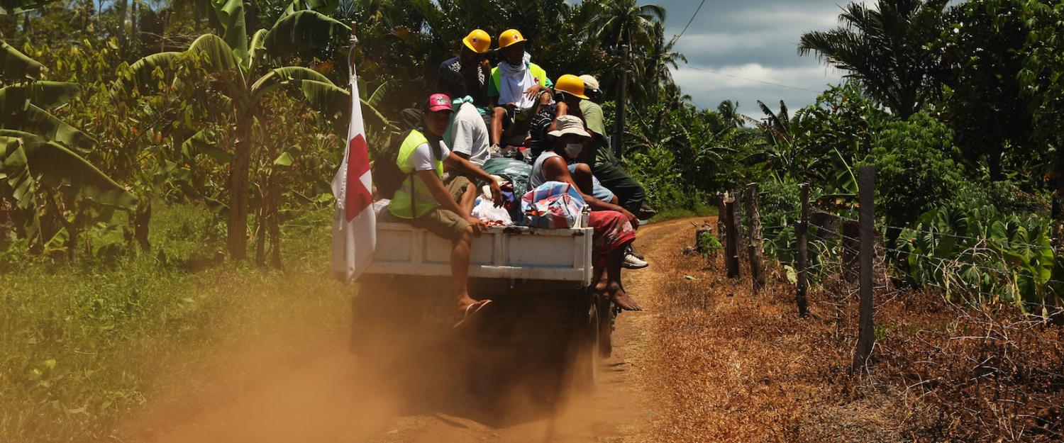 Aid supplies are delivered into the hills near Apia, Samoa (Photo: Phil Walter/Getty)