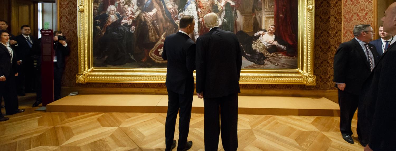 Polish President Andrzej Duda and US President Donald Trump in Warsaw, prior to the latter's visit to Hamburg for the G20 (Photo:Flickr/Ministry of Foreign Affairs of the Republic of Poland/Sebastian Indra)